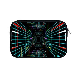 Seamless 3d Animation Digital Futuristic Tunnel Path Color Changing Geometric Electrical Line Zoomin Apple Macbook Pro 13  Zipper Case