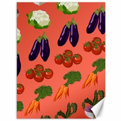 Vegetable Carrot Tomato Pumpkin Eggplant Canvas 36  X 48   by Mariart