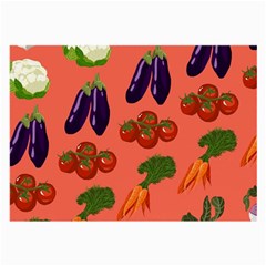 Vegetable Carrot Tomato Pumpkin Eggplant Large Glasses Cloth (2-side) by Mariart