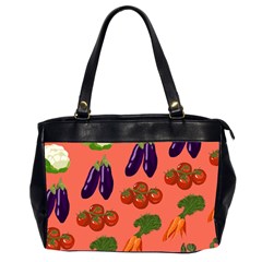 Vegetable Carrot Tomato Pumpkin Eggplant Office Handbags (2 Sides) 