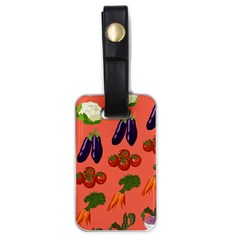 Vegetable Carrot Tomato Pumpkin Eggplant Luggage Tags (one Side)  by Mariart