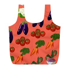 Vegetable Carrot Tomato Pumpkin Eggplant Full Print Recycle Bags (l)  by Mariart