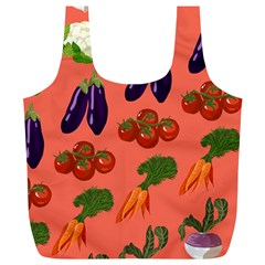 Vegetable Carrot Tomato Pumpkin Eggplant Full Print Recycle Bags (l)  by Mariart