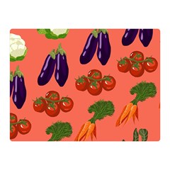 Vegetable Carrot Tomato Pumpkin Eggplant Double Sided Flano Blanket (mini)  by Mariart