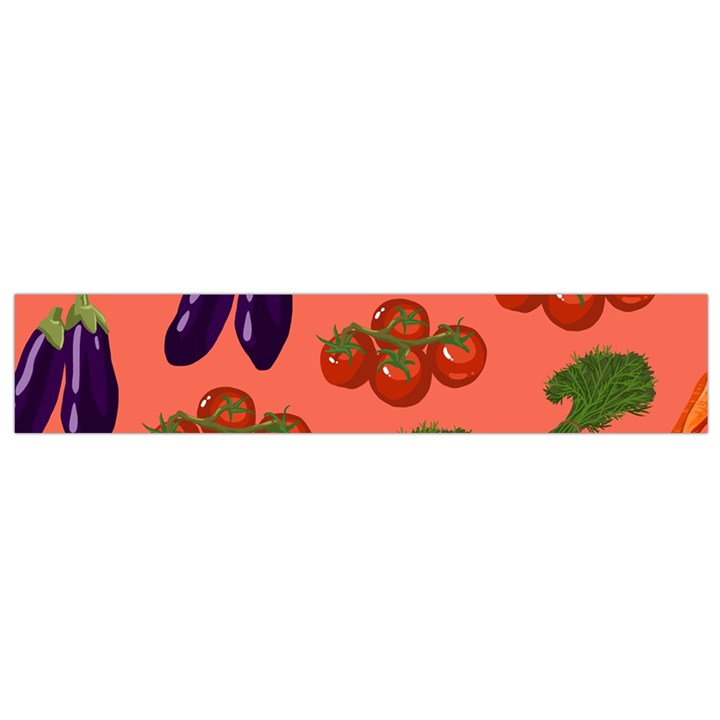 Vegetable Carrot Tomato Pumpkin Eggplant Flano Scarf (Small)