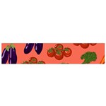 Vegetable Carrot Tomato Pumpkin Eggplant Flano Scarf (Small) Back