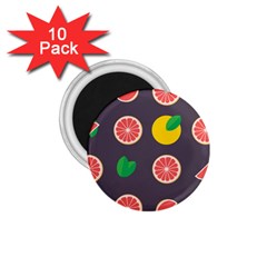 Wild Textures Grapefruits Pattern Lime Orange 1 75  Magnets (10 Pack)  by Mariart