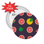 Wild Textures Grapefruits Pattern Lime Orange 2.25  Buttons (10 pack)  Front