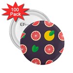 Wild Textures Grapefruits Pattern Lime Orange 2.25  Buttons (100 pack)  Front