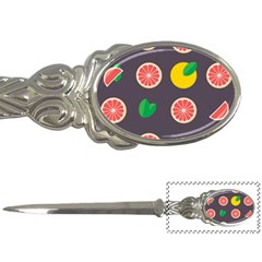 Wild Textures Grapefruits Pattern Lime Orange Letter Openers by Mariart