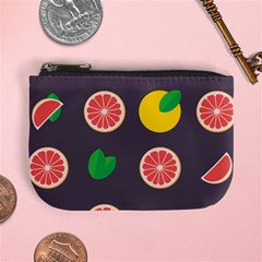 Wild Textures Grapefruits Pattern Lime Orange Mini Coin Purses by Mariart