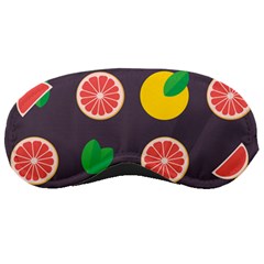 Wild Textures Grapefruits Pattern Lime Orange Sleeping Masks