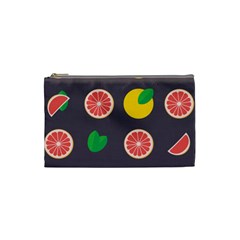 Wild Textures Grapefruits Pattern Lime Orange Cosmetic Bag (small)  by Mariart