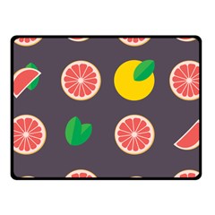 Wild Textures Grapefruits Pattern Lime Orange Fleece Blanket (small)