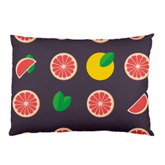 Wild Textures Grapefruits Pattern Lime Orange Pillow Case (two Sides) by Mariart