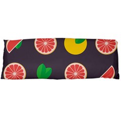 Wild Textures Grapefruits Pattern Lime Orange Body Pillow Case (dakimakura)