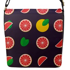 Wild Textures Grapefruits Pattern Lime Orange Flap Messenger Bag (s)