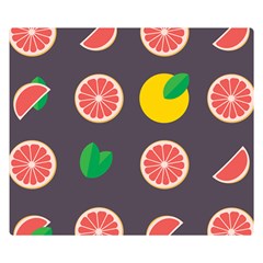 Wild Textures Grapefruits Pattern Lime Orange Double Sided Flano Blanket (small)  by Mariart