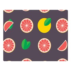 Wild Textures Grapefruits Pattern Lime Orange Double Sided Flano Blanket (large)  by Mariart