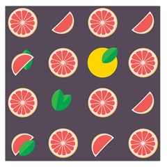 Wild Textures Grapefruits Pattern Lime Orange Large Satin Scarf (square) by Mariart