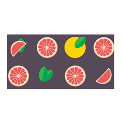 Wild Textures Grapefruits Pattern Lime Orange Satin Wrap