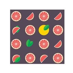 Wild Textures Grapefruits Pattern Lime Orange Small Satin Scarf (square) by Mariart