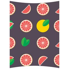 Wild Textures Grapefruits Pattern Lime Orange Back Support Cushion