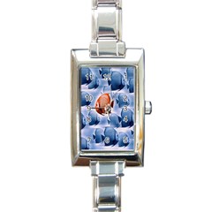 Swim Fish Rectangle Italian Charm Watch