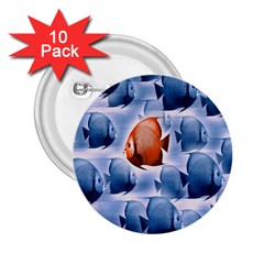 Swim Fish 2 25  Buttons (10 Pack) 