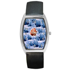 Swim Fish Barrel Style Metal Watch