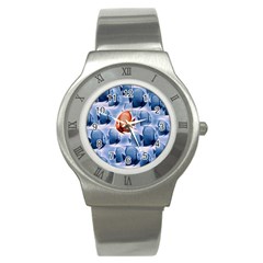 Swim Fish Stainless Steel Watch by Mariart