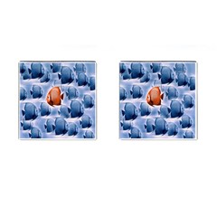 Swim Fish Cufflinks (square)