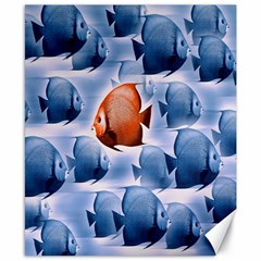 Swim Fish Canvas 8  X 10 