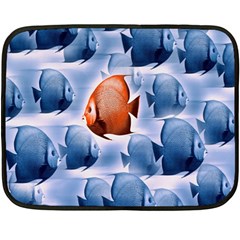 Swim Fish Double Sided Fleece Blanket (mini) 