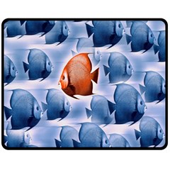 Swim Fish Fleece Blanket (medium) 