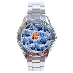 Swim Fish Stainless Steel Analogue Watch