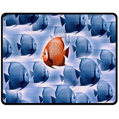 Swim Fish Double Sided Fleece Blanket (medium) 