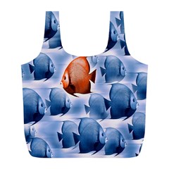 Swim Fish Full Print Recycle Bags (l)  by Mariart