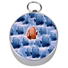 Swim Fish Silver Compasses by Mariart