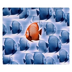 Swim Fish Double Sided Flano Blanket (small) 