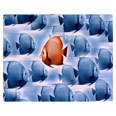 Swim Fish Double Sided Flano Blanket (medium)  by Mariart