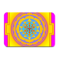 Triangle Orange Pink Plate Mats