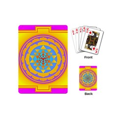 Triangle Orange Pink Playing Cards (mini) 