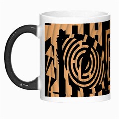 Wooden Cat Face Line Arrow Mask Plaid Morph Mugs by Mariart