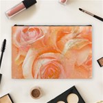 Flower Power, Wonderful Roses, Vintage Design Cosmetic Bag (Large) 