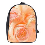 Flower Power, Wonderful Roses, Vintage Design School Bag (Large)