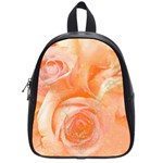 Flower Power, Wonderful Roses, Vintage Design School Bag (Small)