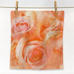 Flower Power, Wonderful Roses, Vintage Design Face Towel by FantasyWorld7