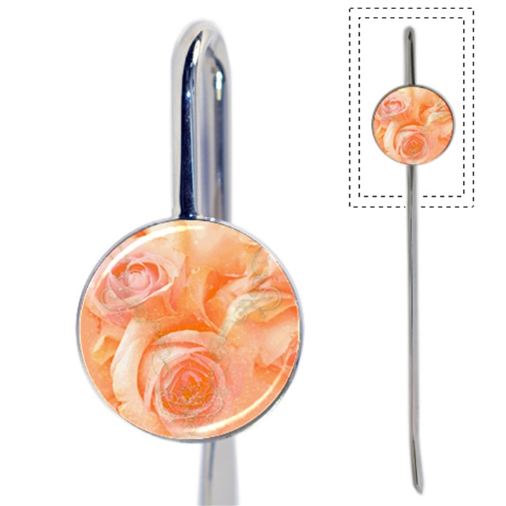 Flower Power, Wonderful Roses, Vintage Design Book Mark