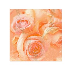 Flower Power, Wonderful Roses, Vintage Design Small Satin Scarf (square)  by FantasyWorld7